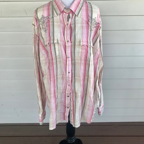 Panhandle Slim Tops - Panhandle Slim Embroidered Western Shirt New w Tag
